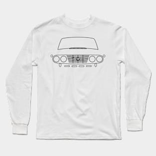 Lancia Fulvia classic car outline graphic (black) Long Sleeve T-Shirt